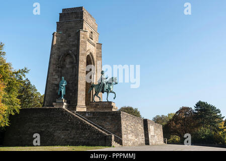 Kaiser-Wilhelm-Memorial, Hohensyburg, Dortmund, Ruhr, Rhénanie du Nord-Westphalie, Allemagne Banque D'Images