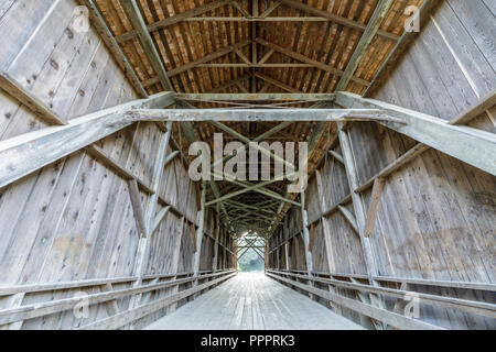 1892 Pont couvert Felton Banque D'Images