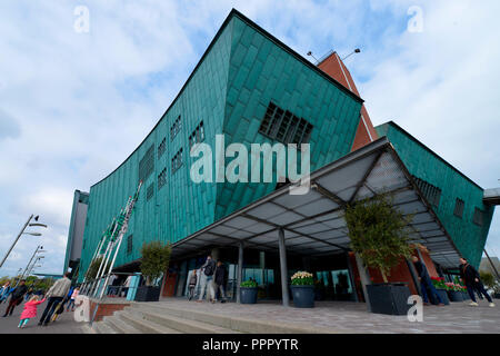 Le Musée des sciences Nemo, Oosterdok, Amsterdam, Pays-Bas Banque D'Images