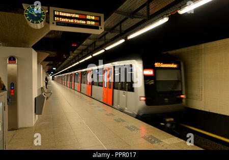 Métro, Amsterdam, Amsterdam, Pays-Bas Banque D'Images