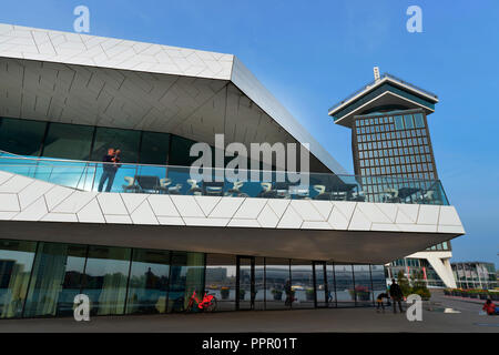 EYE Filmmuseum, Ijpromenade, Amsterdam, Pays-Bas Banque D'Images