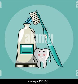 Caricatures de soins dentaires Illustration de Vecteur