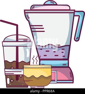 Boissons Smoothie cartoon Illustration de Vecteur