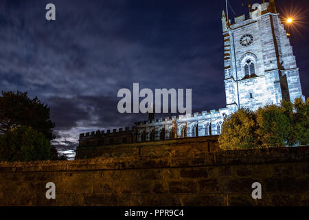 Market Drayton dans la nuit Banque D'Images