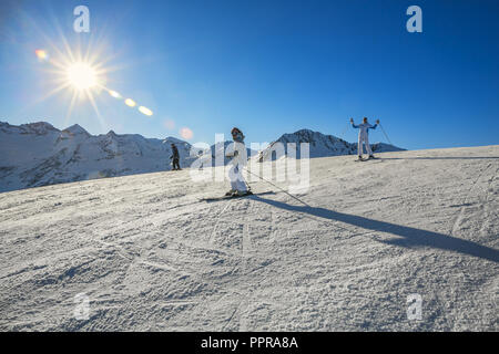 Luchon - Superbagneres ski resort. Bagneres de Luchon. Pas-de-Calais. Midi Pyrénées. La France. Banque D'Images