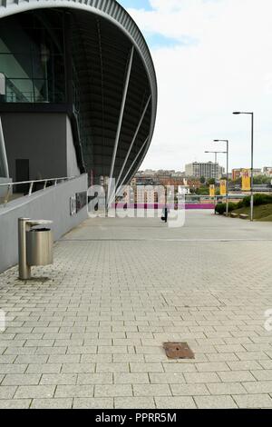 Mur de l'entrée est sage en Gateshead Banque D'Images