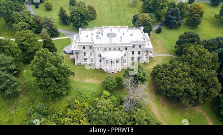 La Vanderbilt Mansion, Hyde Park, New York, USA Banque D'Images
