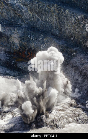 Explosion de mine d'or à ciel ouvert, Goldfields Australie Occidentale Banque D'Images