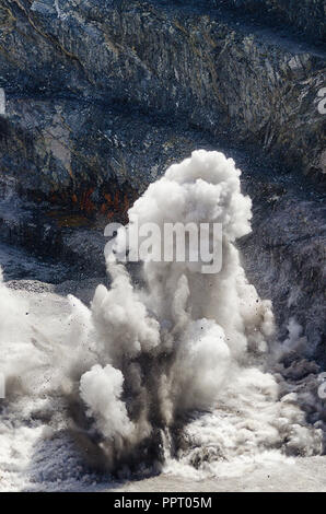 Explosion de mine d'or à ciel ouvert, Goldfields Australie Occidentale Banque D'Images