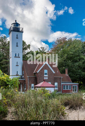 Le phare de Presque Isle, Lake Erie, Erie, Pennsylvanie, USA. Banque D'Images