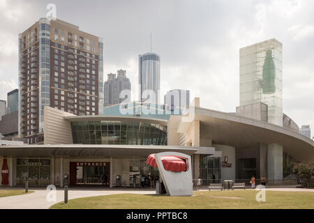 Le World of Coca-Cola Museum, situé à Atlanta, en Géorgie, la mise en valeur de l'histoire de l'entreprise Coca-Cola Banque D'Images