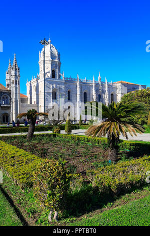 Lisbonne, Portugal - 27 mars 2018 : le monastère des Hiéronymites ou le monastère des Hiéronymites est situé à Lisbonne, Portugal Banque D'Images