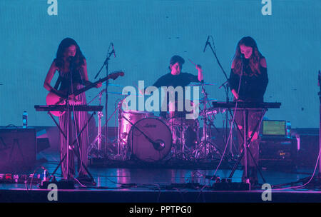 Londres, Royaume-Uni. 27 Septembre, 2018. Bon Appetit Mamie en live sur scène à ciel à Londres à l'appui de leur nouvel album je suis tout ouïe. Date de la photo : le jeudi 27 septembre, 2018. Photo : Roger Garfield/Alamy Crédit : Roger Garfield/Alamy Live News Banque D'Images