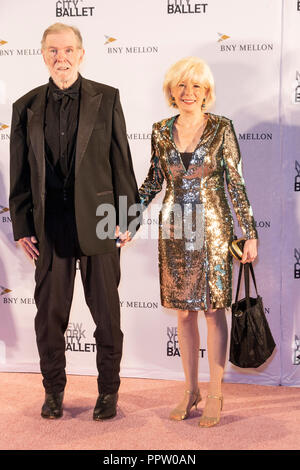 New York, NY - 27 septembre 2018 : Aaron Latham, Lesley Stahl assister à New York City Ballet 2018 Gala de la mode d'automne au David H. Koch Theater at Lincoln Center Crédit : lev radin/Alamy Live News Banque D'Images