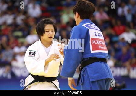 Tsukasa Yoshida (Japon), Septembre 22, 2018 - Judo : le championnat du monde de judo 2018 Bakou -57kg des femmes au niveau national Salle de gymnastique à Baku, Azerbaïdjan. (Photo de Sho Tamura/AFLO SPORT) Banque D'Images