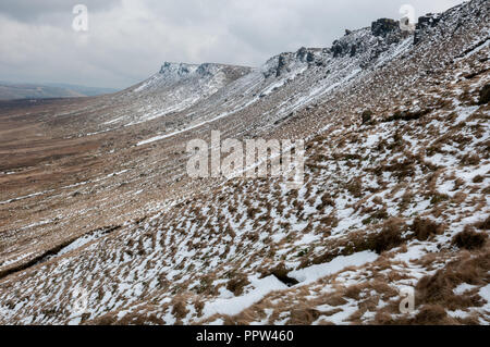 Dge du plateau de Kinder Scout , Peak District, UK Banque D'Images