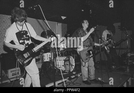 Les Boo Radleys au Bedford Esquires, 1990. Banque D'Images