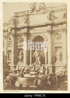 Fontana di Trevi et Stefano Lecchi, Italien, 1805 - à propos de 1859,1863, Rome, Italie, 1851 ; impression sur papier salé, 22,2 x 16,5 cm Banque D'Images