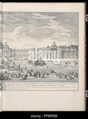 Vue d'impression lié, Veüe de la décoration sur encore la terrasse du Château de Versailles pour l'éclairage et le‥99feu d‥99L'artifice qui a été tiré à l‥99occasi 0142. Banque D'Images