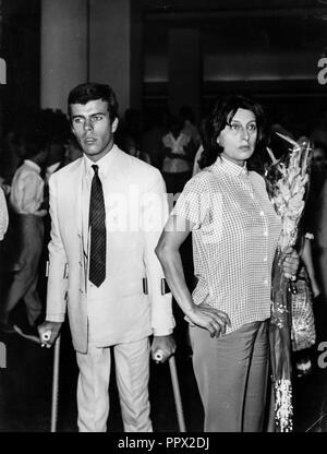 Anna Magnani avec fils Luca, Venise 1961 Banque D'Images