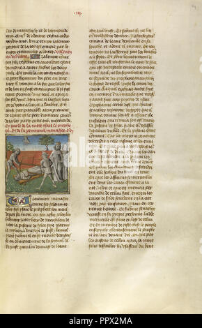 Ésaïe être sciés en deux, Gand, Belgique ; environ 1475 Tempera ; couleurs, feuilles d'or, et or sur parchemin ; Feuille de peinture Banque D'Images