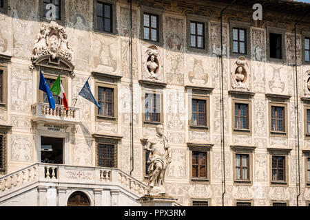 Le bâtiment principal de l'Ecole Normale Supérieure de Pise, Toscane, Italie Banque D'Images