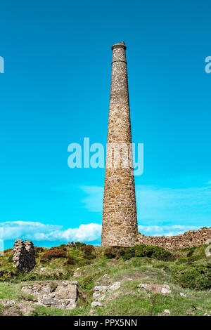 Botallack mines d'étain de Cornwall Uk en Angleterre. . Ancienne mine d'étain une industrie du passé sur le sentier du littoral des Cornouailles à l'ancienne papule, film Poldark également Banque D'Images