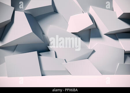 3D render of abstract mur de béton Banque D'Images
