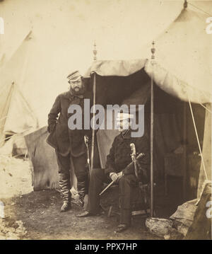 Le lieutenant-général Sir John Campbell ; Roger Fenton, anglais, 1819 - 1869, 1855 ; à l'albumine argentique Banque D'Images