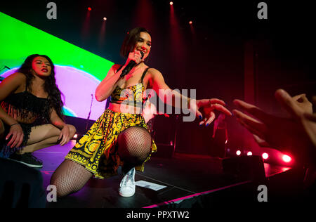 Las Vegas, NV, USA. 27 Sep, 2018. ***Couverture maison*** Dua Lipa au Chelsea au Cosmopolitan of Las Vegas à Las Vegas, NV le 27 septembre 2018. Crédit : Erik Kabik Photography/media/Alamy Punch Live News Banque D'Images