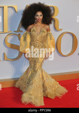Londres, Royaume-Uni. 27 septembre 2018. Shangela, une étoile est née, première européenne Vue West End, Londres, 27 septembre 2018. Photo de Tejas Sandhu : Riche de crédit Gold/Alamy Live News Banque D'Images