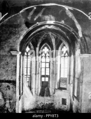 Zaniklý kostel svatého Mikuláše Brno - foto interiéru. Banque D'Images