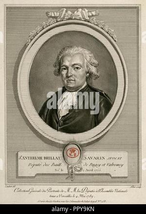 Jean Anthelme Brillat-Savarin (1755-1826). Banque D'Images