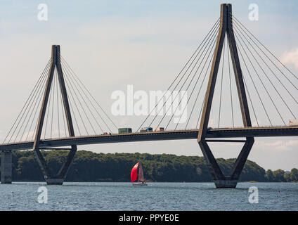 Connecter les îles Faroe Bridge de Falster et Nouvelle-zélande au Danemark Banque D'Images