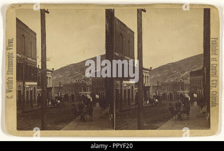 Eureka et les rues Saint-laurent, à partir de la face de l'Opéra. Central City, Colorado ; Charles Weitfle-américain, 1836 - après 1884 Banque D'Images