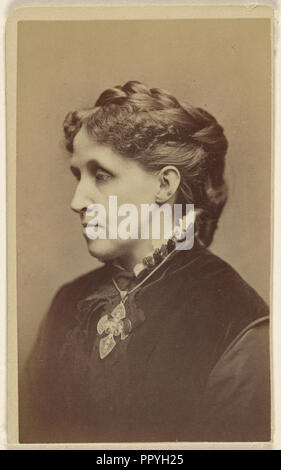 Louisa May Alcott, 1832 - 1888, George Kendall Warren, américain, 1834 - 1884, 1870 - 1875, à l'albumine argentique Banque D'Images