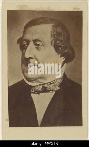 Gioachino Antonio Rossini, 1792 - 1868, 1865 - 1868 ; à l'albumine argentique Banque D'Images