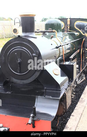 Train à vapeur close up Banque D'Images