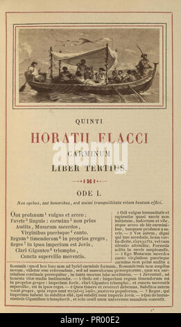 Musiciens exécutent sous un auvent sur un bateau ; Ernest Barrias, Français, 1841 - 1905, Paris, France ; 1855 ; à l'albumine argentique Banque D'Images