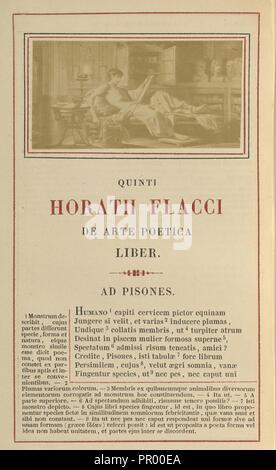 Poète au travail inclinables ; Ernest Barrias, Français, 1841 - 1905, Paris, France ; 1855 ; à l'albumine argentique Banque D'Images