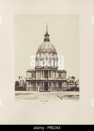 Les Invalides, n° 23, Édouard Baldus, Français, né en Allemagne, 1813 - 1889, Paris, France ; 1860 ; à l'albumine argentique Banque D'Images