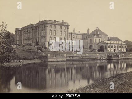 Stoneleigh Abbey, à partir de la promenade Riverside ; Francis Bedford, anglais, 1815,1816 - 1894, Chester, Angleterre ; vers 1860 - 1870 ; Albumen Banque D'Images