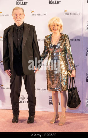 New York, États-Unis. 27 Sep, 2018. Aaron Latham, Lesley Stahl assister à New York City Ballet 2018 Gala de la mode d'automne au David H. Koch Theater at Lincoln Center Crédit : Lev Radin/Pacific Press/Alamy Live News Banque D'Images