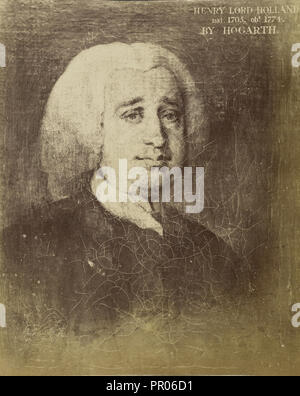 Henry Fox, 1er baron Holland de Foxley par William Hogarth ; environ 1870 - 1890 ; à l'albumine argentique Banque D'Images