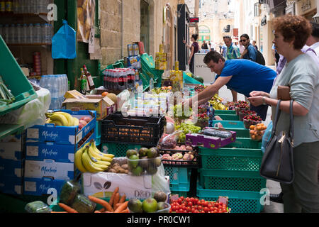 Épicerie à la Valette, Malte. Banque D'Images