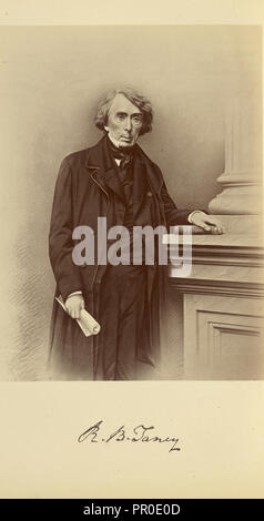 Roger Brooke Taney, Bendann Frères, États-Unis, Actif 1850 - 1873, Baltimore, Maryland, United States, 1871 ; Albumen silver Banque D'Images