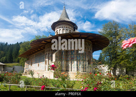 Église de Voronet est chef-d'églises peintes de Bucovine Banque D'Images