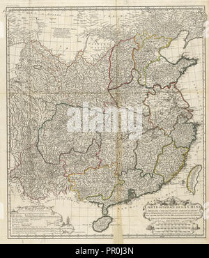 Carte générale de la Chine, Description géographique, historique, chronologique, politique, l'empire de la Chine, Chine Banque D'Images