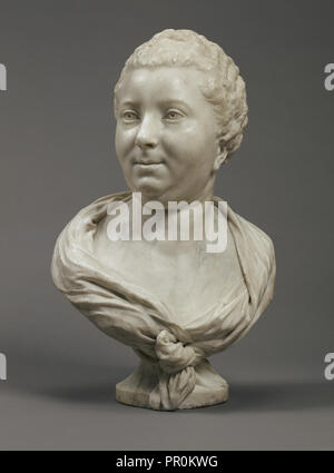 Buste de Mme. Julie Adélaïde Mirleau de Neuville, née Garnier d'Isle ; Jean-Baptiste Pigalle, Français, 1714 - 1785, France, 1750s Banque D'Images