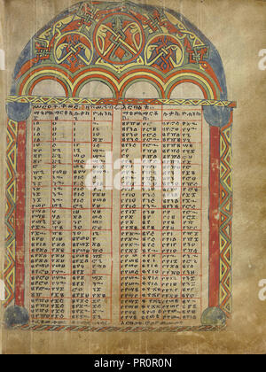 Page Table Canon ; Ethiopie ; environ 1504 - 1505 ; la tempera sur parchemin ; Feuille : 34,5 × 26,5 × 10 cm 13 9,16 7,16 en Banque D'Images